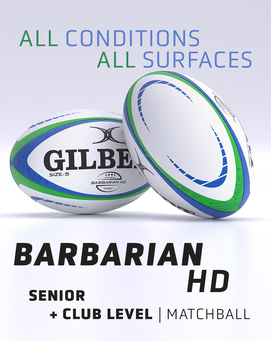 PALLONE GARA GILBERT BARBARIAN HD SZ. 5
