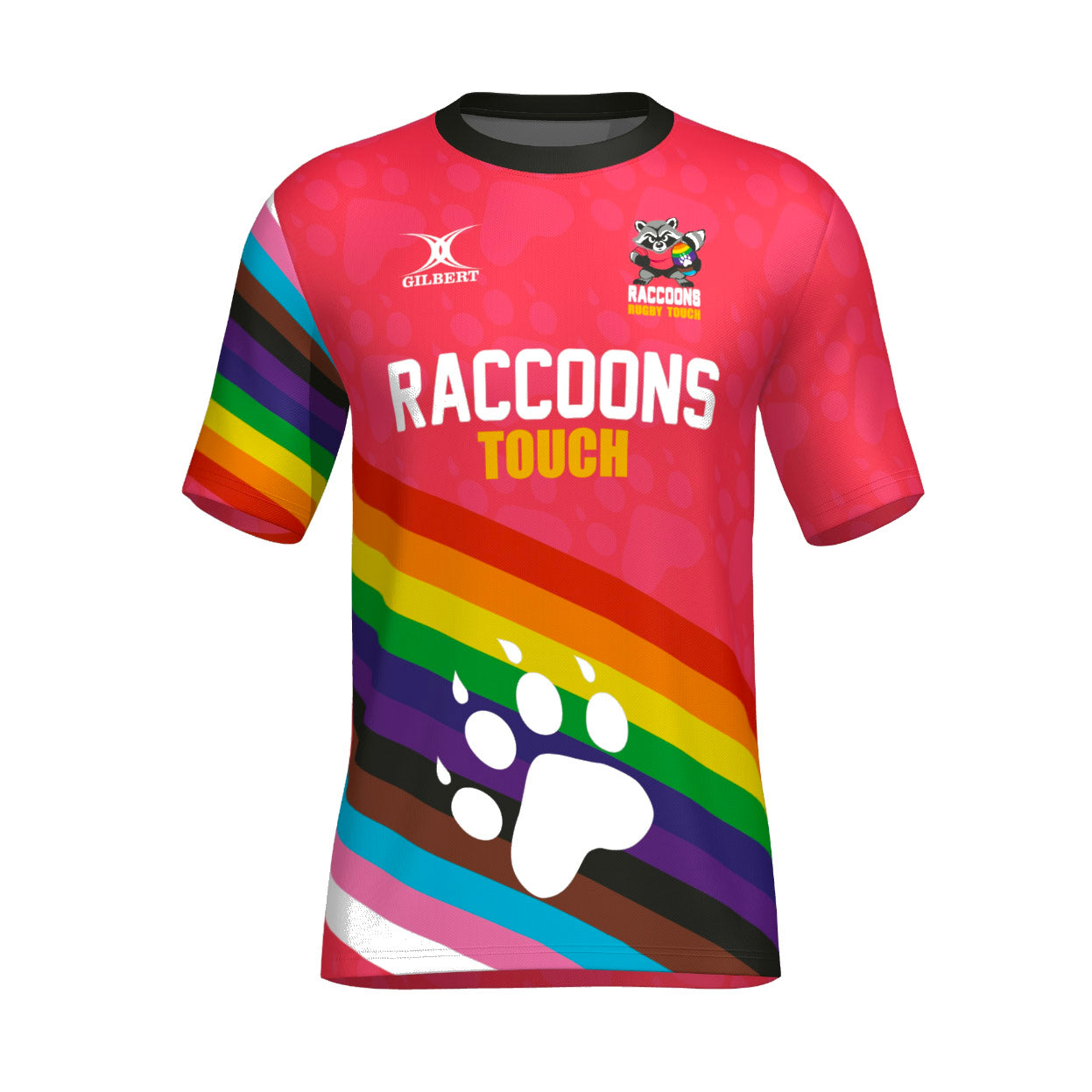 T-SHIRT TOUCH GILBERT RACCOONS RUGBY ROMA