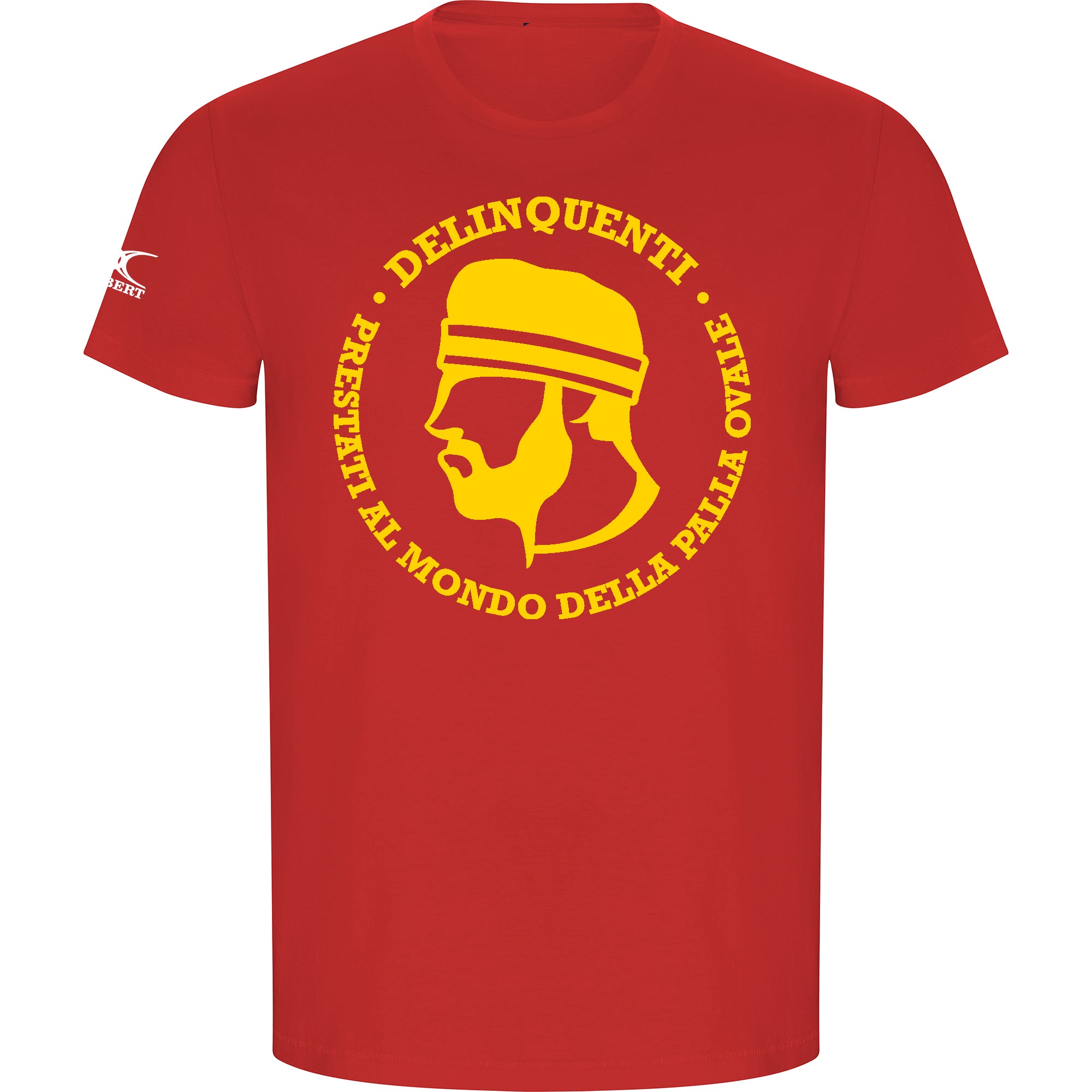 Tshirt Gilbert x Delinquenti Ovali - RED YELLOW
