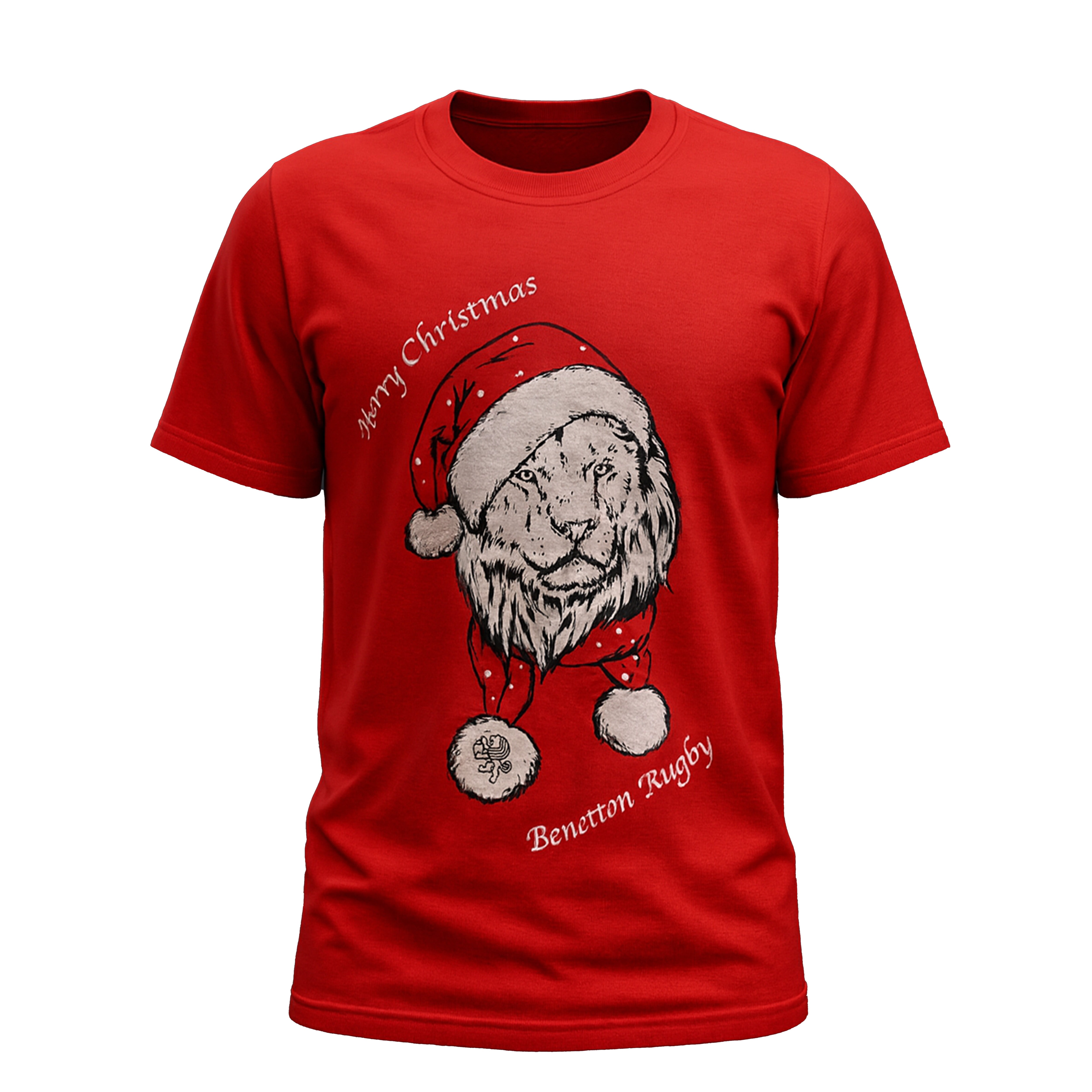 T-SHIRT NATALE UOMO BENETTON RUGBY