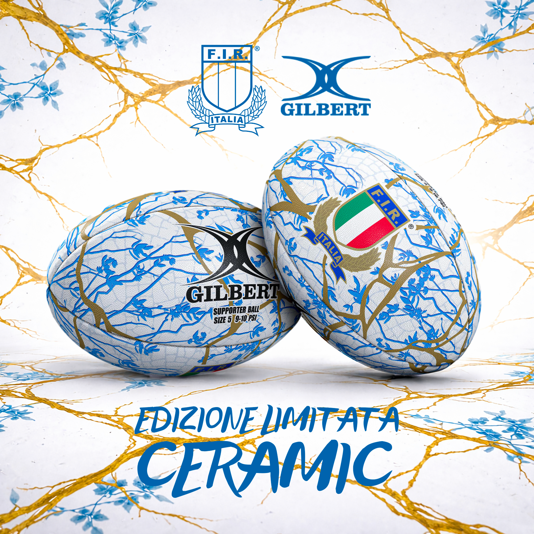 Pallone Gilbert Italia CERAMIC / EDIZIONE LIMITATA 2026