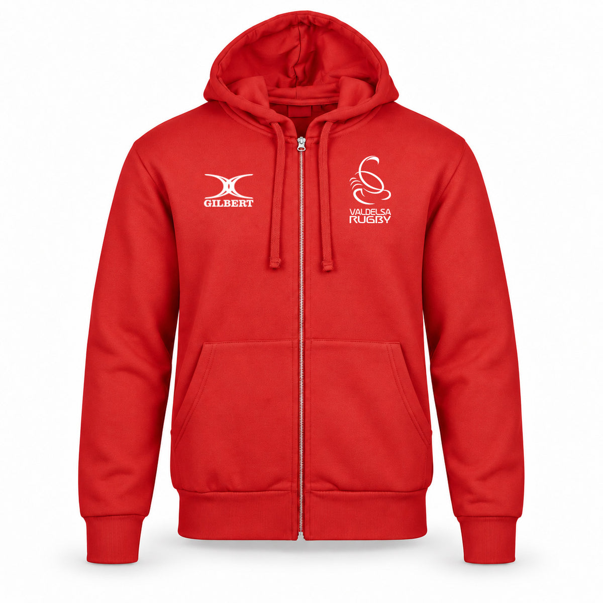 FELPA INVERNALE CON ZIP VALDELSA RUGBY ROSSA