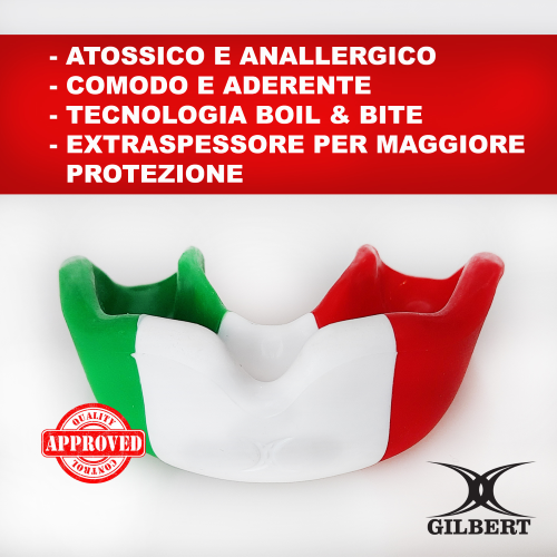 Gilbert Tricolore Mouthguard Italy